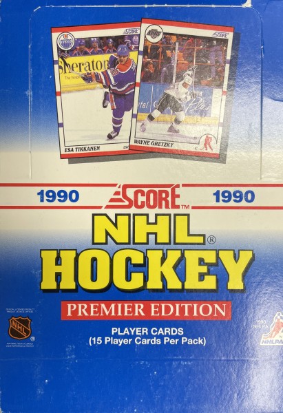 1990-91 Score U. S. Hockey Wax Box